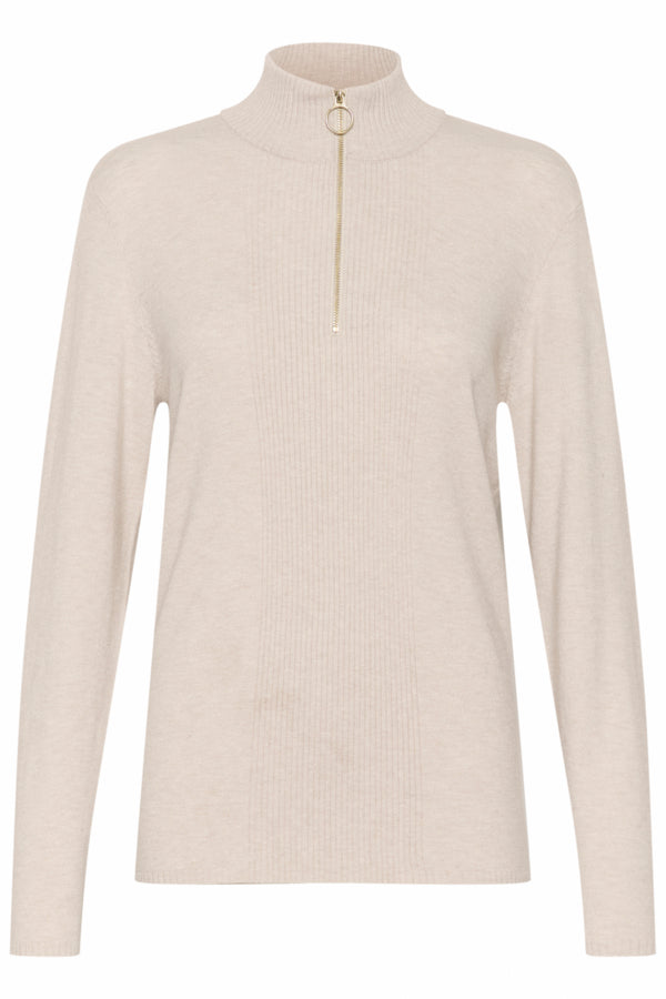 Cream - CRDela Hign neck Genser