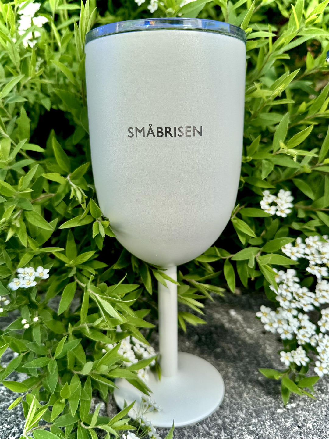 Pictureit - Termo vinglass med tekst "småbrisen"