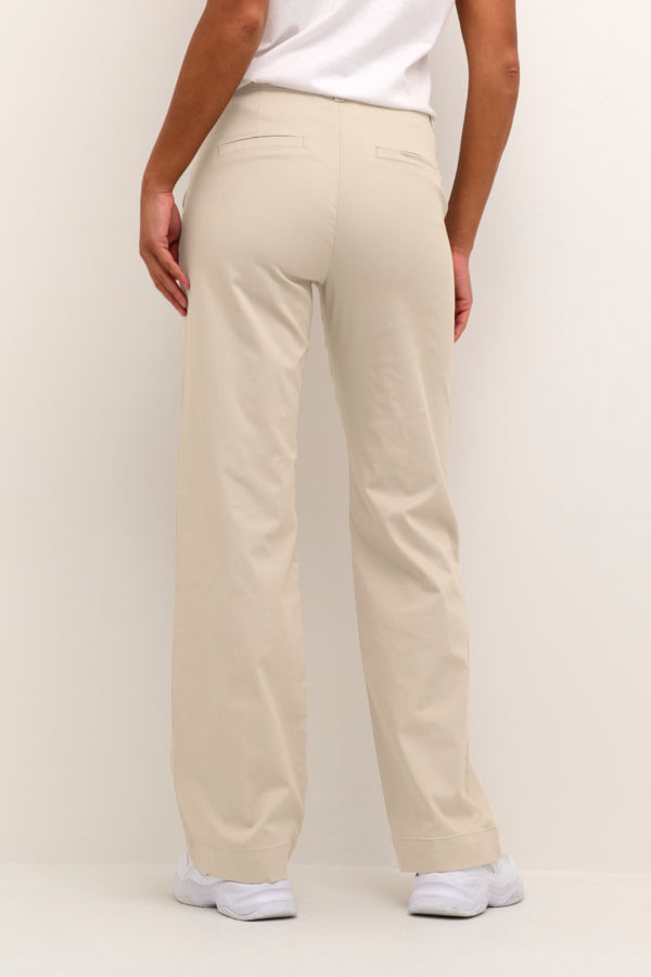 Kaffe Clothing - KAlea Chino Flared Bukse - Feather Gray