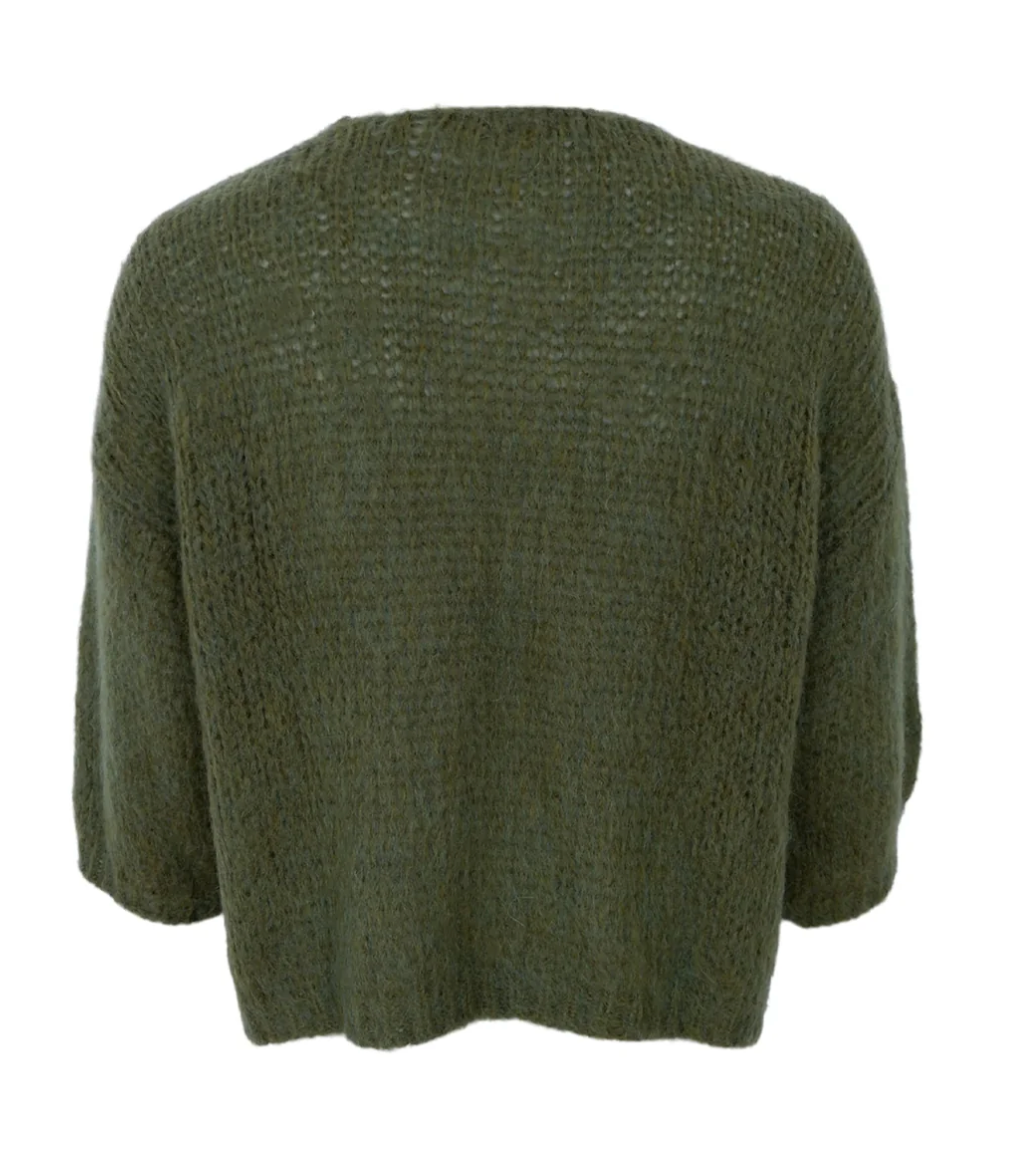 Black Colour - BCCASEY CARDIGAN - ARMY