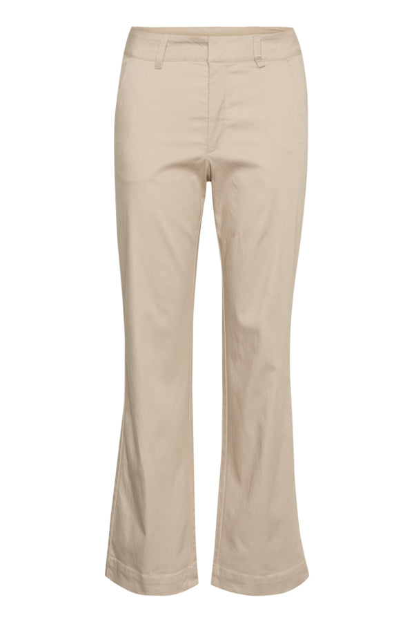 Kaffe Clothing - KAlea Chino Flared Bukse - Feather Gray
