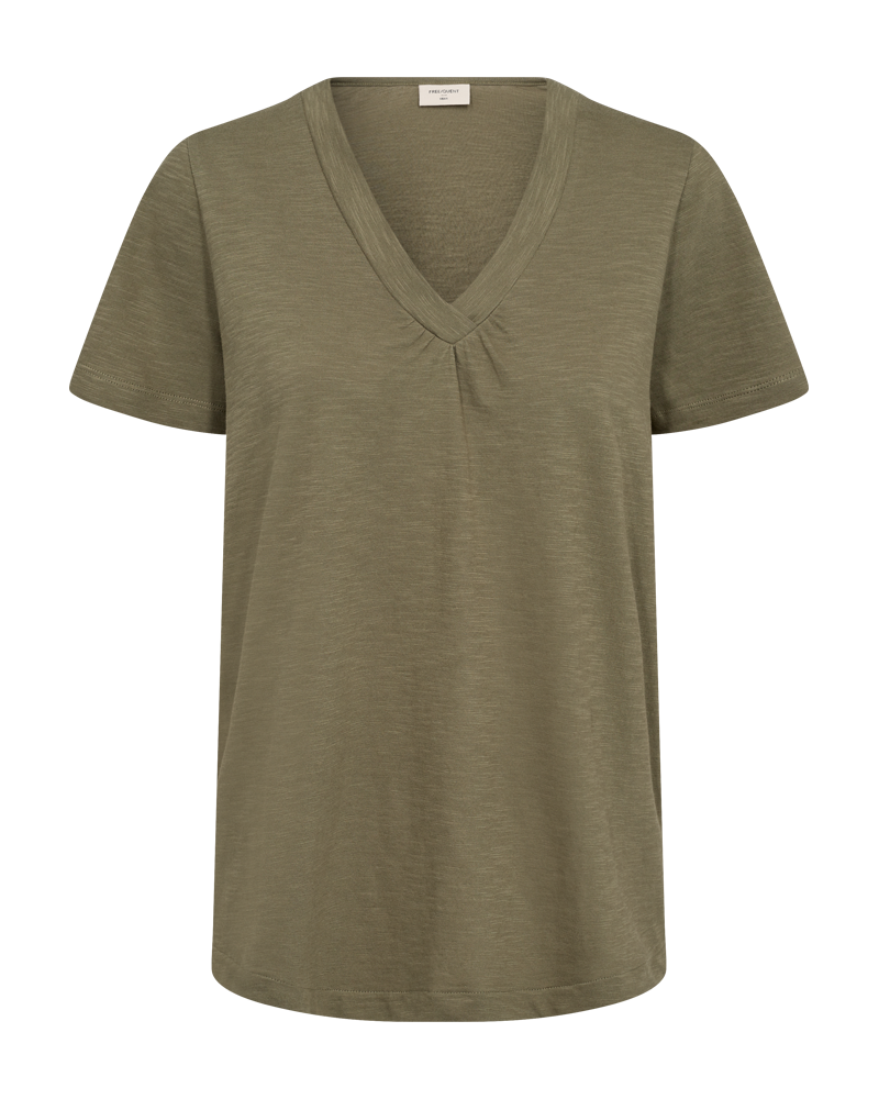 Freequent - FQSABINA-V-SS-TWIST - T-Skjorte