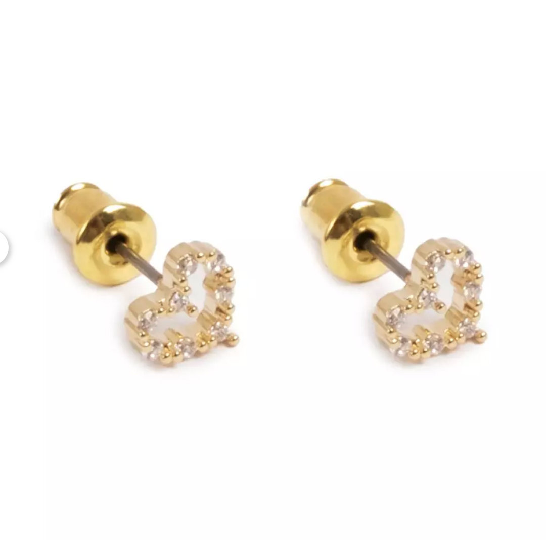 A&C - Nordic Jewellery Design - Øredobber med hjerter - 7mm