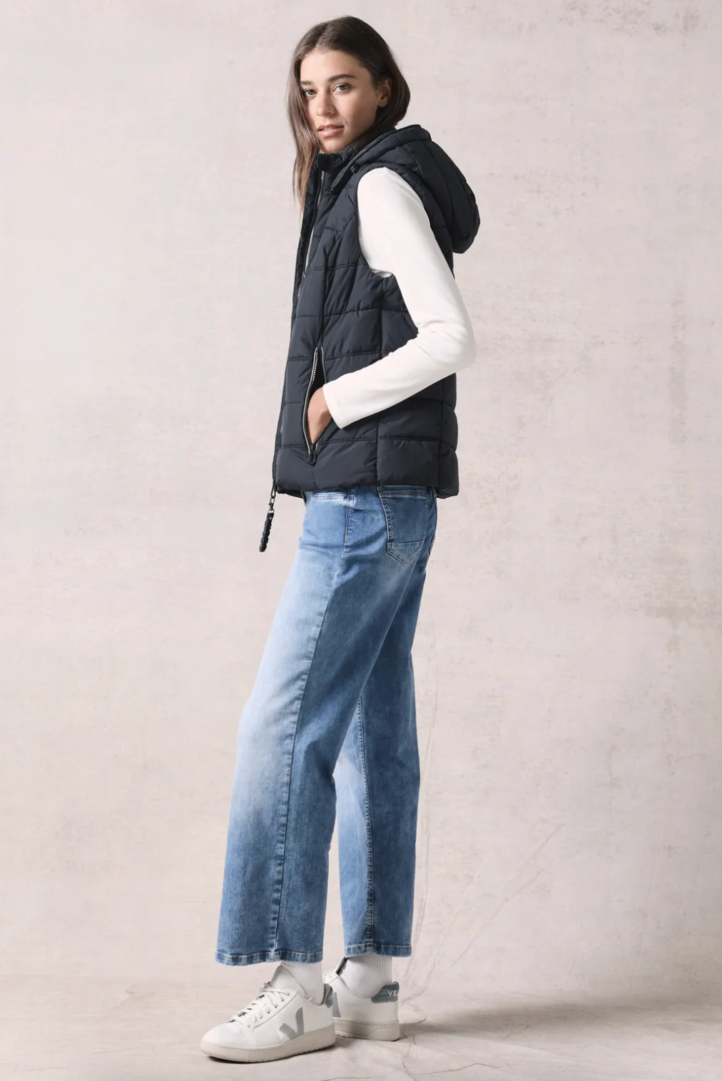 Cecil - vest - dark navy