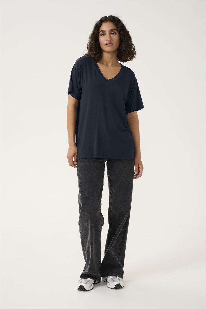 Kaffe Clothing - KAfrida V-Hals T-Skjorte