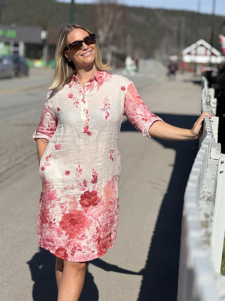 Jeans By Bessie - Linkjole FLOWER - Rosa