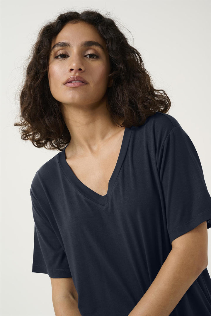 Kaffe Clothing - KAfrida V-Hals T-Skjorte