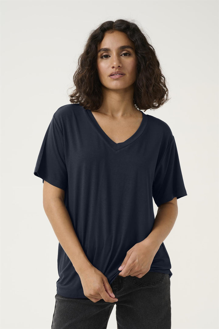 Kaffe Clothing - KAfrida V-Hals T-Skjorte