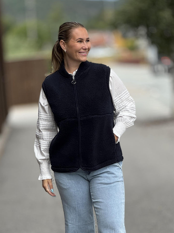 soyaconcept - SC-ONYX 3 TeddyVest - Blå