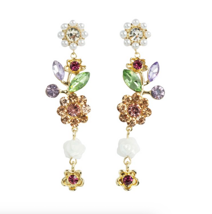 A&C - Nordic Jewellery Design - Øredobber, Vintage Bloom, Tone Damli