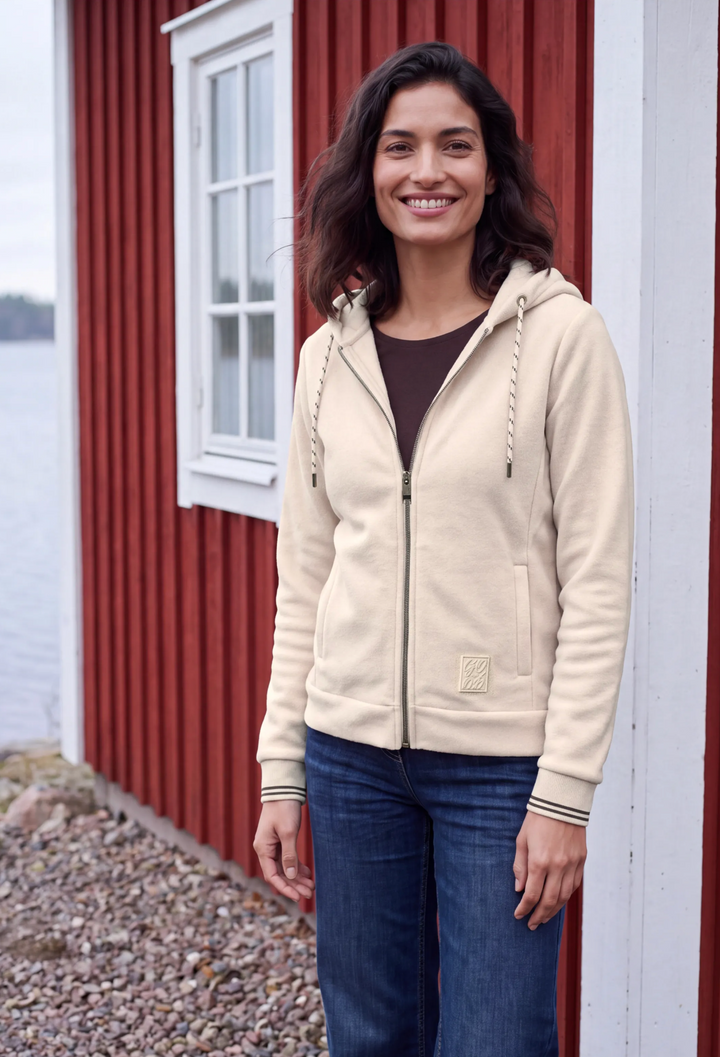 Cecil - Fleece Jakke med Hette