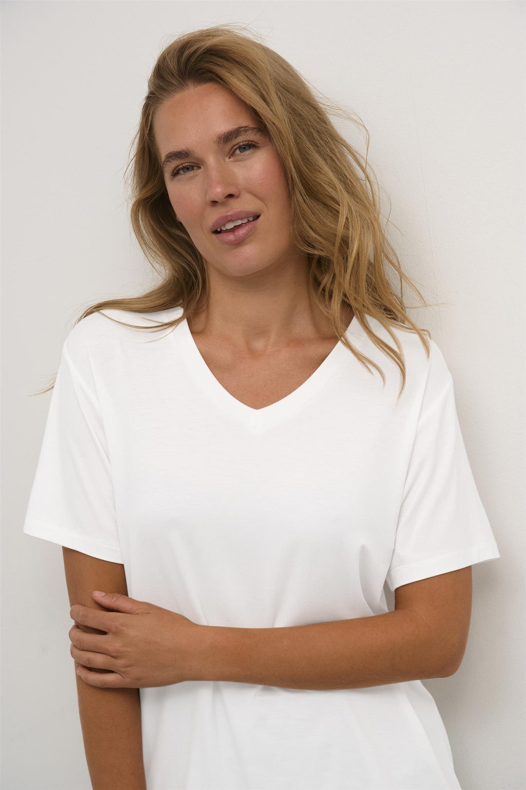 Kaffe Clothing - KAfrida V-Hals T-Skjorte