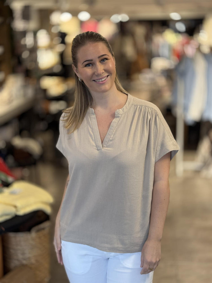 Kaffe Clothing - KAMILIA SL Bluse - Feather Gray