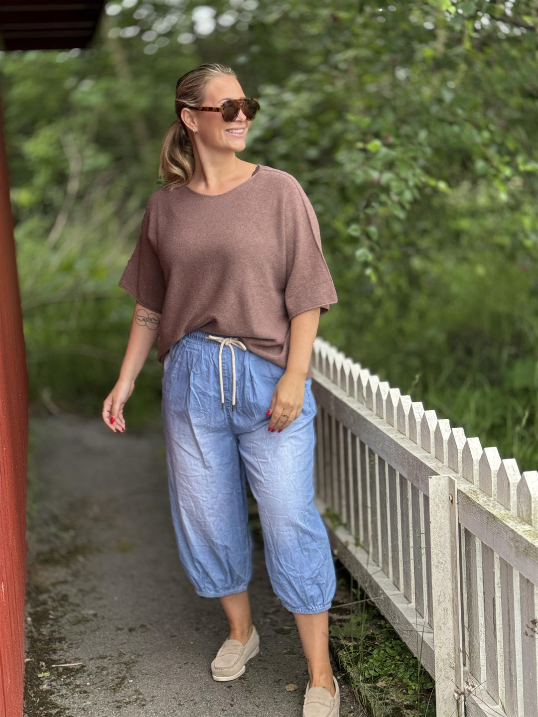 Drøbak Motehus - Baggy  Jeans Cropped Lengde