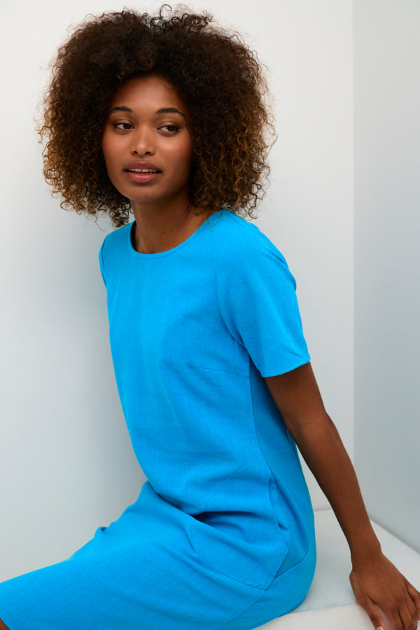 Kaffe Clothing - KAliny Lin Kjole - Norse blue