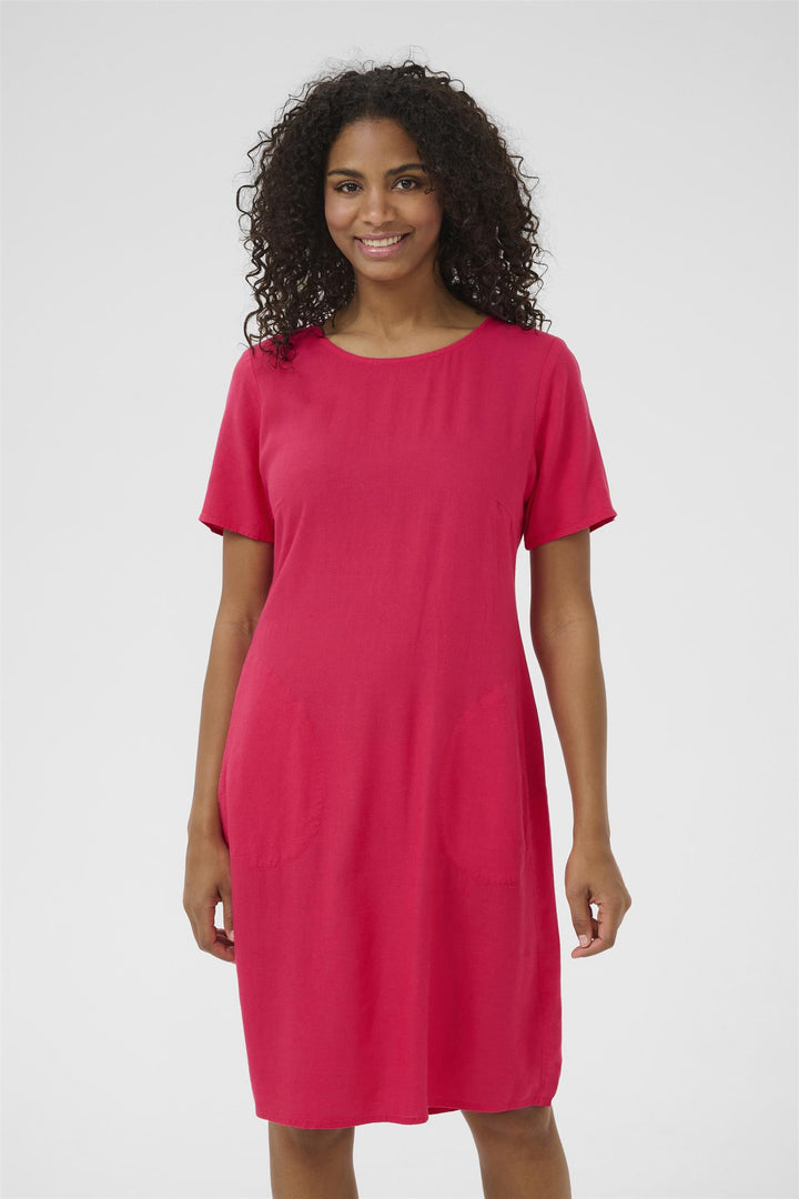 Kaffe Clothing - KAmilia kjole - Rasberry