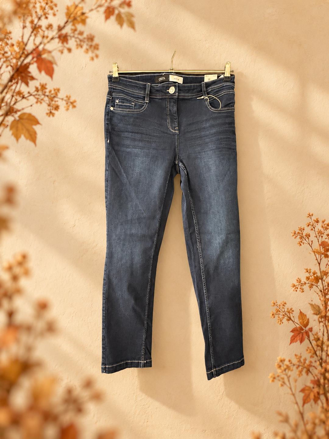 Cecil - Jeans Scarlett -  Benlengde 28 -Mørk Blå