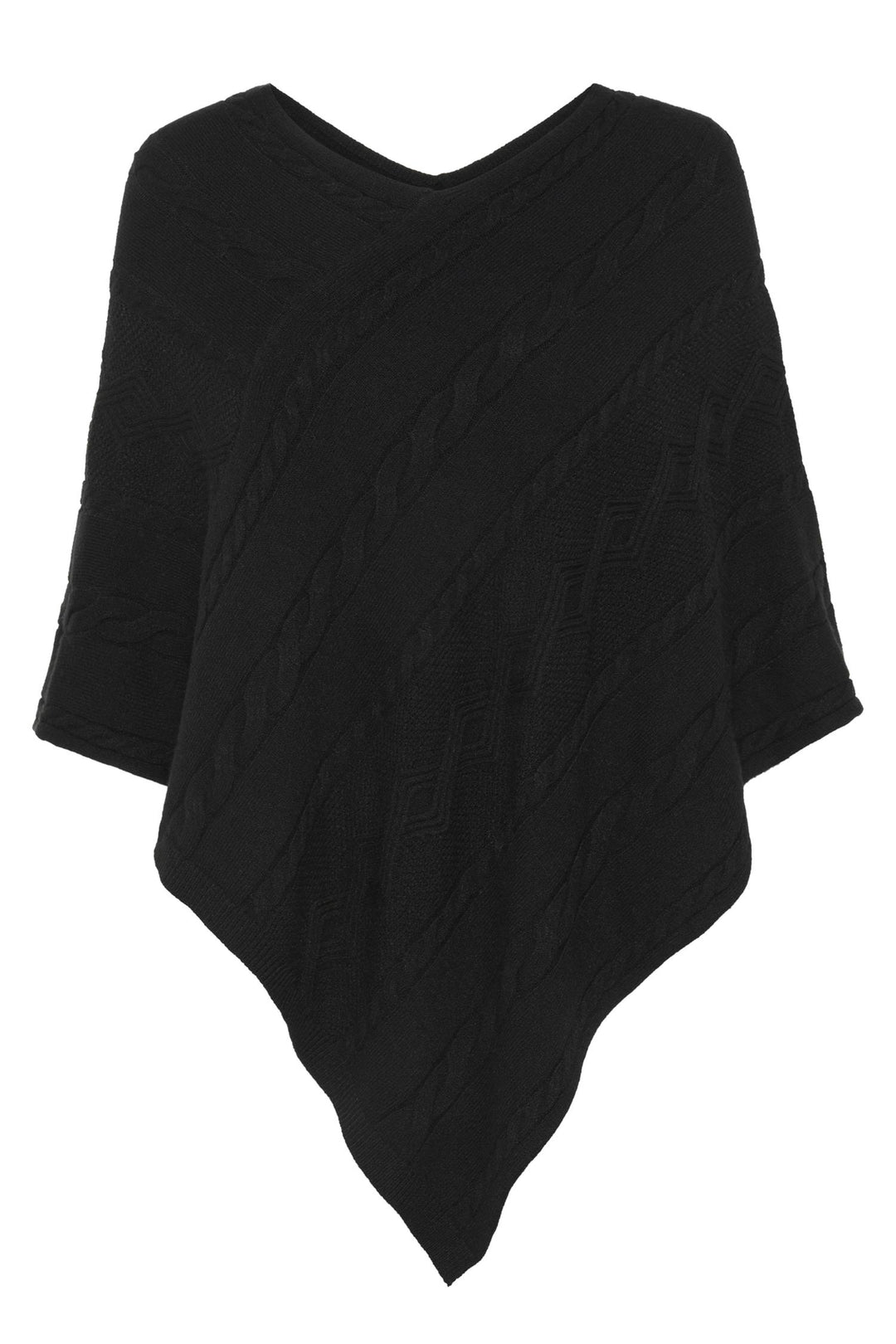Cream - CRdela Strikket Poncho