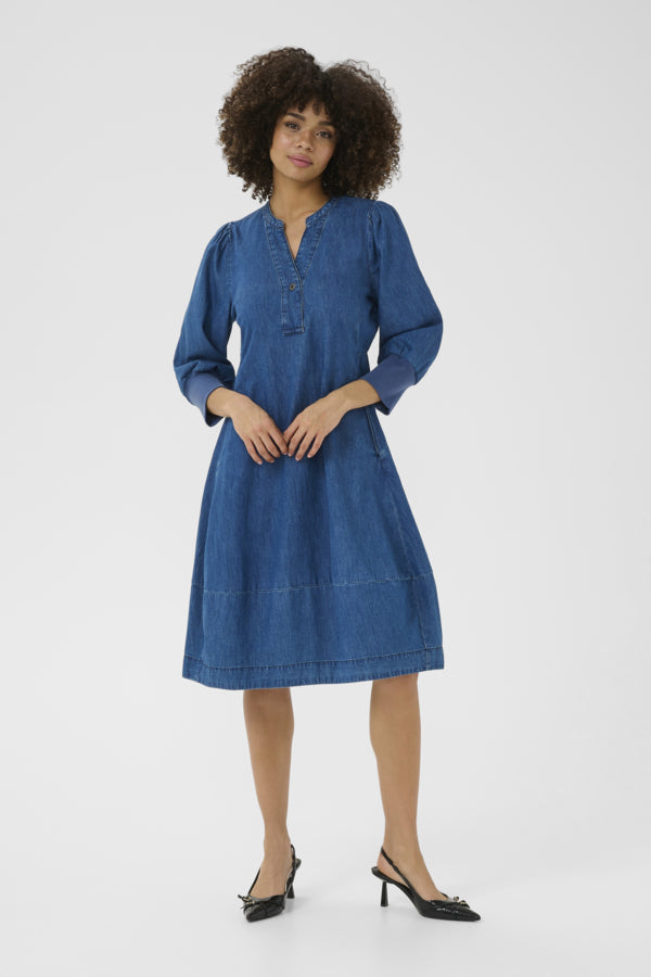 Culture - CUallura arpa kjole 3/4 arm sleeve dress