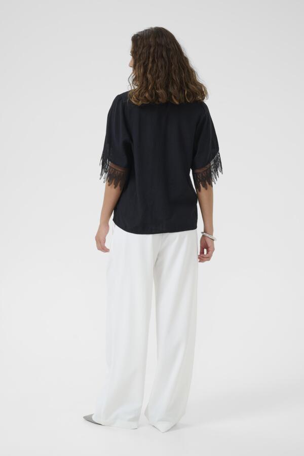 Culture - CUbrenna SS Bluse - Sort