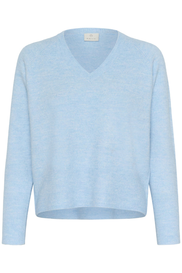 Kaffe Clothing - KAniel v-hals genser - Grønn