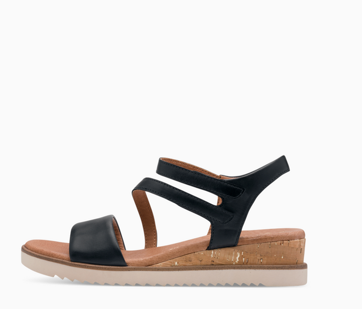 Marco Tozzi - Sandaler med kilehæl - Mørk Blå