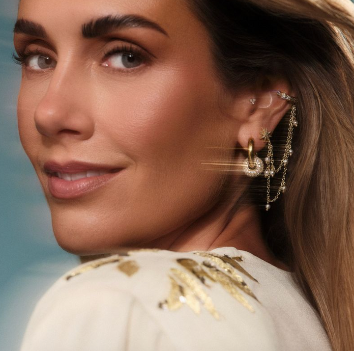 A&C - Nordic Jewellery Design - Øredobbsett med cuff, Shooting Star