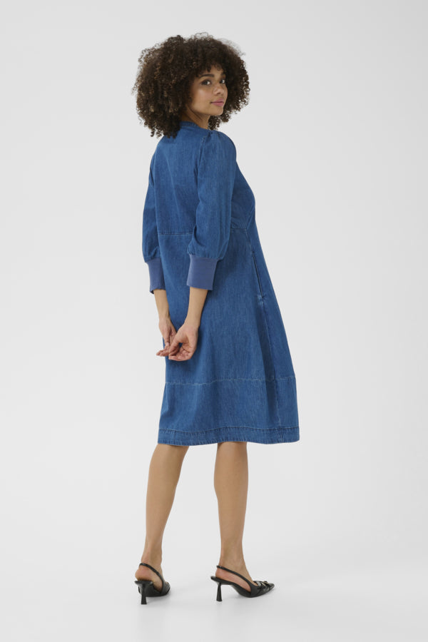 Culture - CUallura arpa kjole 3/4 arm sleeve dress
