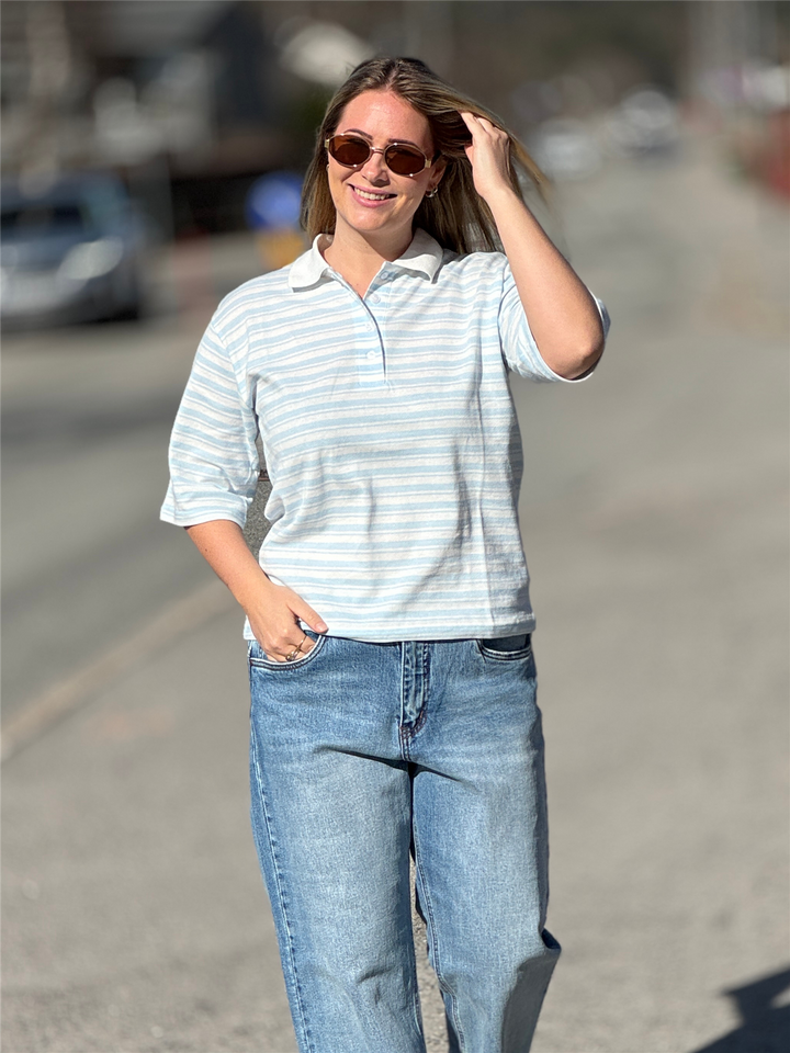 Kaffe Clothing - KAmiala polo T-Skjorte - Blå