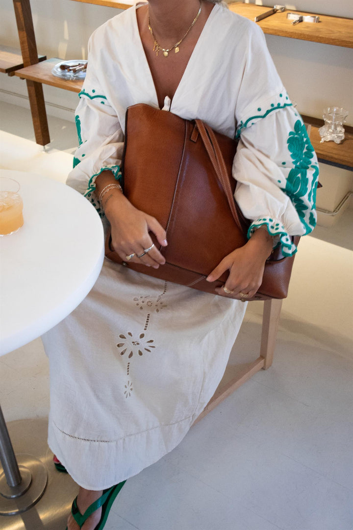 Redesigned - Malou Big Shopper Veske - Brun