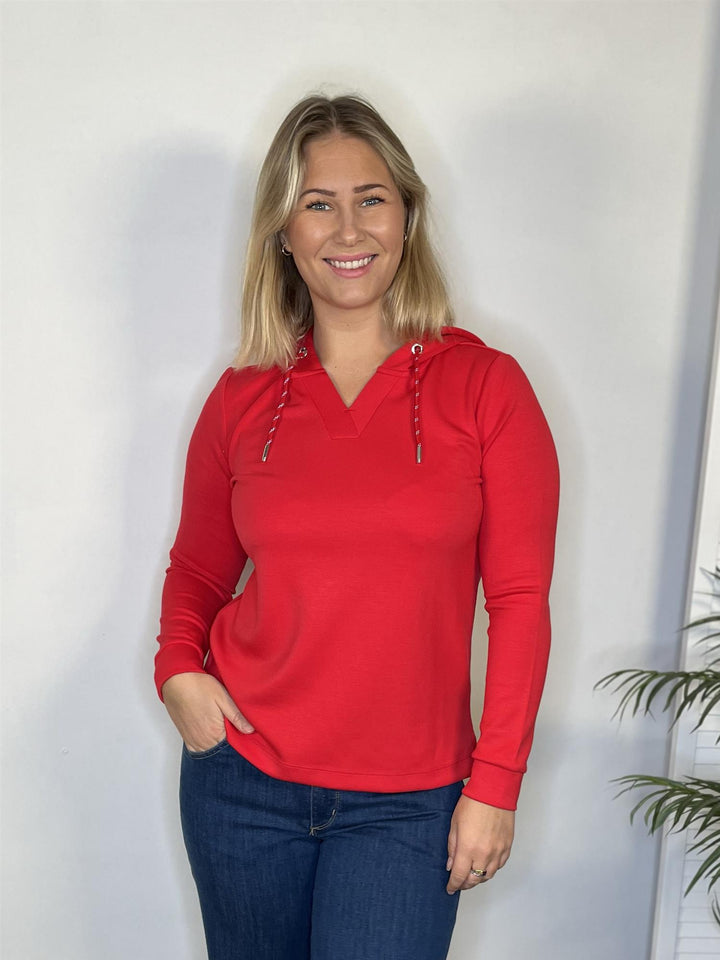 Cecil - Modal Hoody Genser - Rød