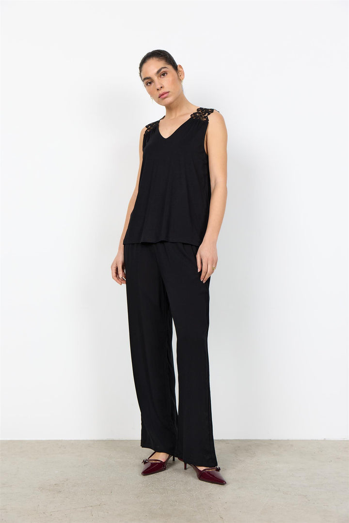 soyaconcept - SC-Marica Singlet med Blonde - Sort