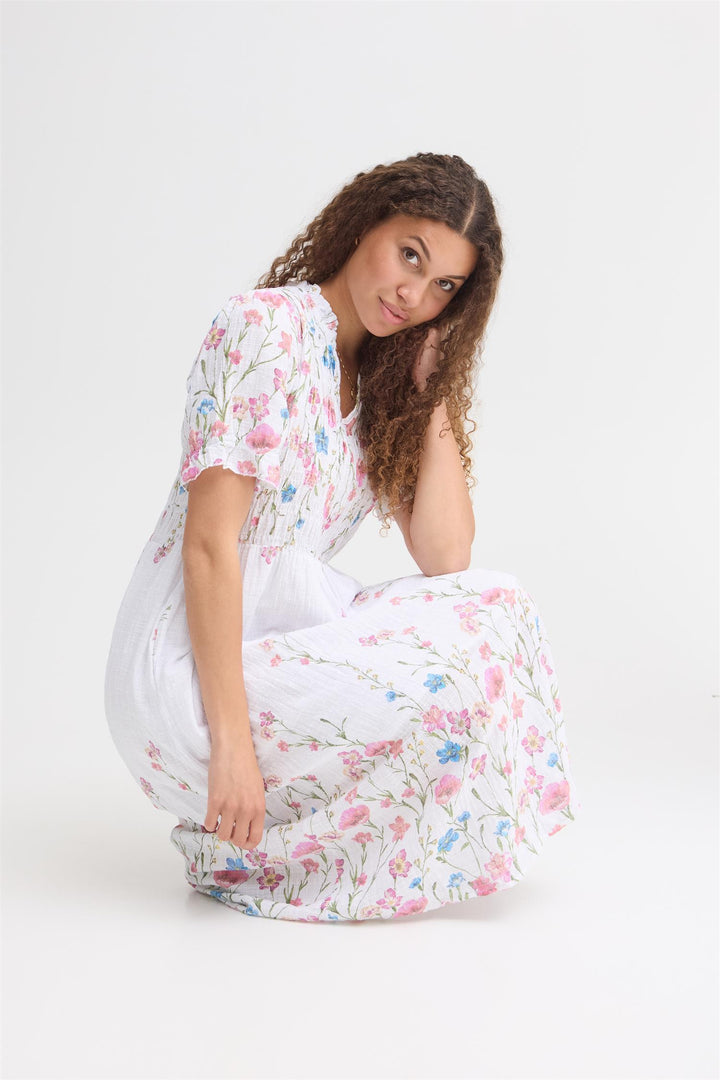 Sorbet - SBALEXA Lang blomsterkjole
