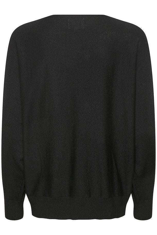 Culture - CuAnnemarie Batwing Genser - Sort
