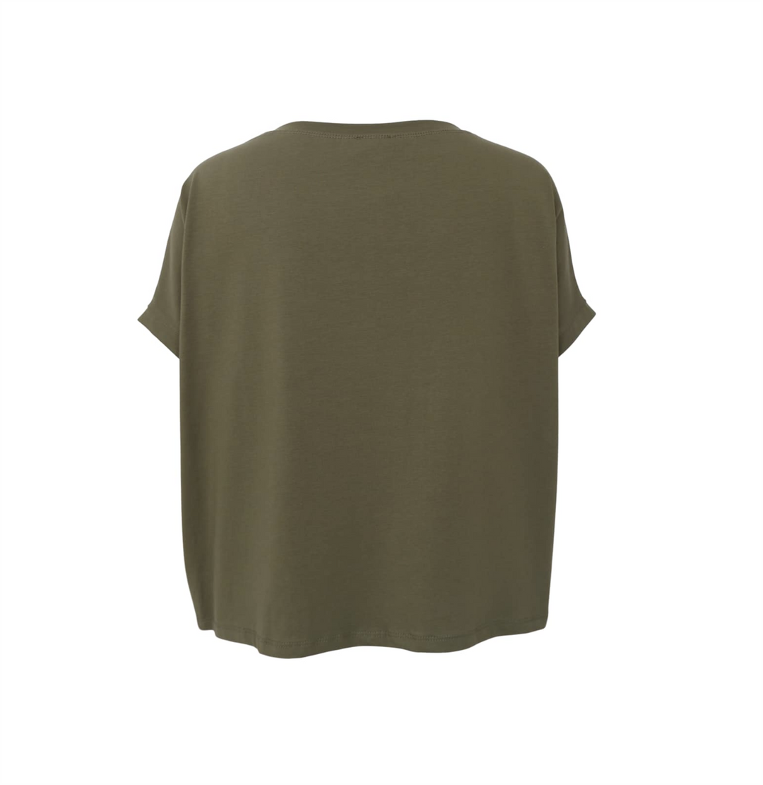 Black Colour - BCMAY LOOSE T-Skjorte Army Grønn