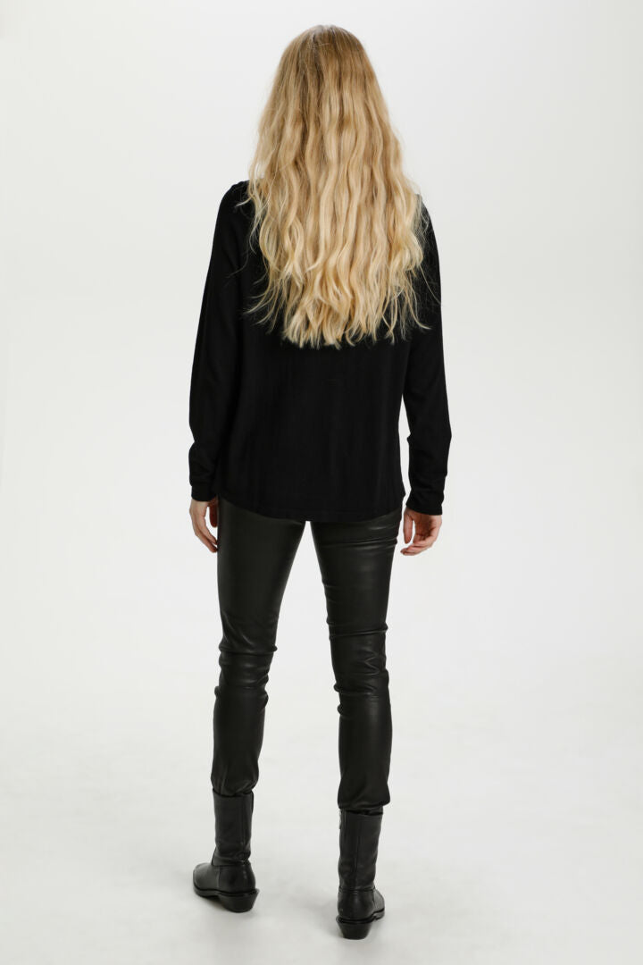 Culture - Annemarie Solid Genser - sort