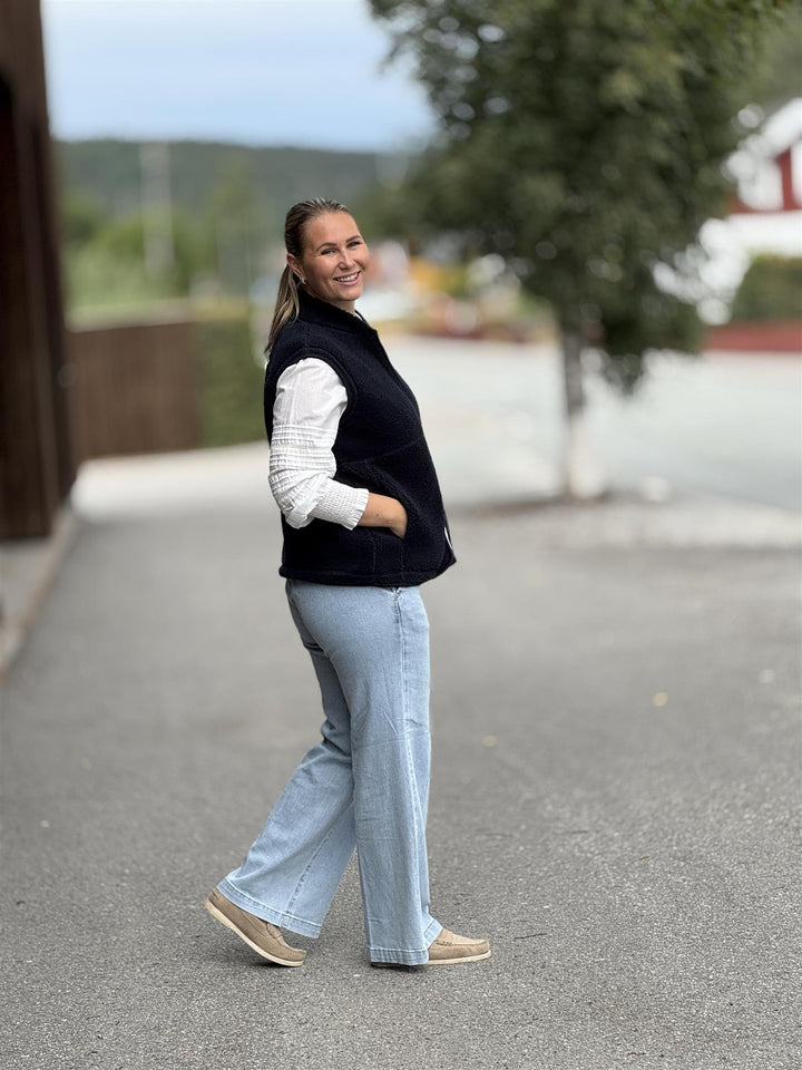 soyaconcept - SC-ONYX 3 TeddyVest - Blå