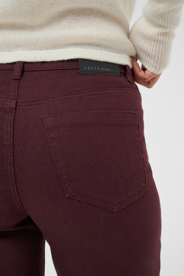 Kaffe Clothing - KABrook HW Reg fit jeans twill - Fudge