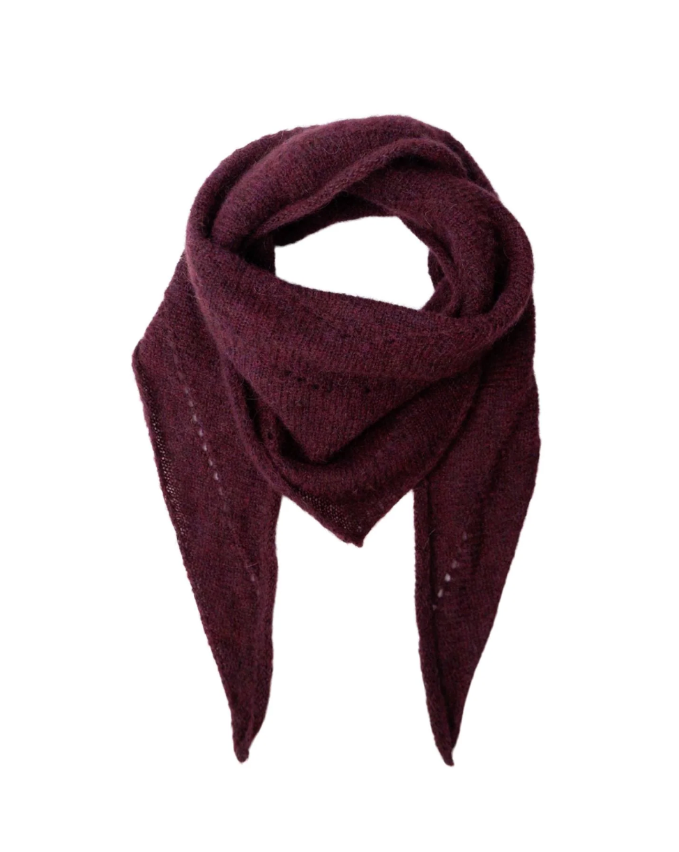 Black Colour - BCDELL UllSkjerf - PLUM