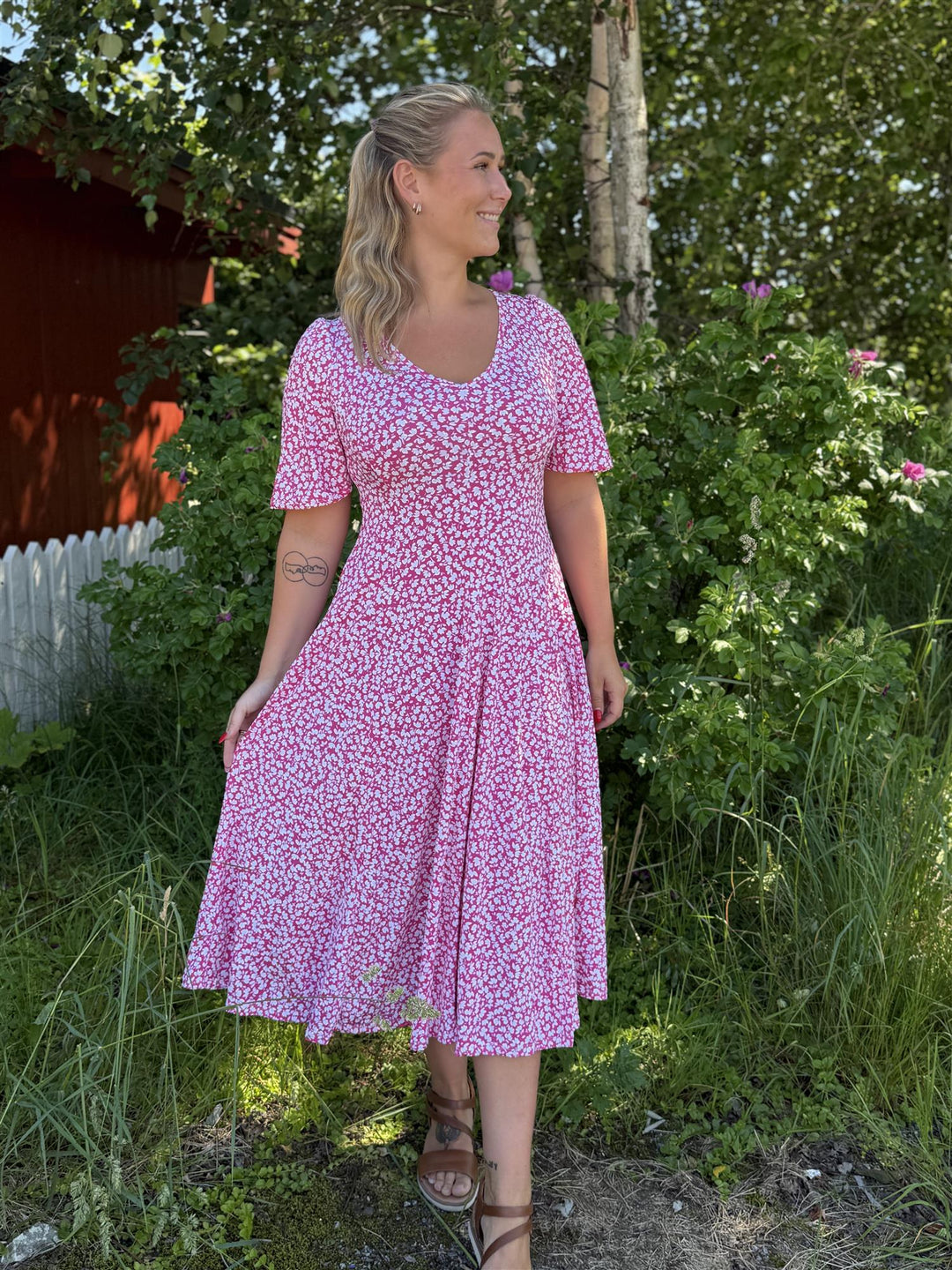 Eurasia - Kjole med Blomsterprint