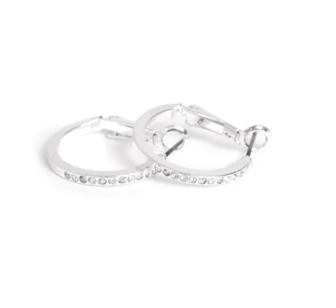 A&C - Nordic Jewellery Design - Øreringer, 20mm, Cubic Zirconia, S