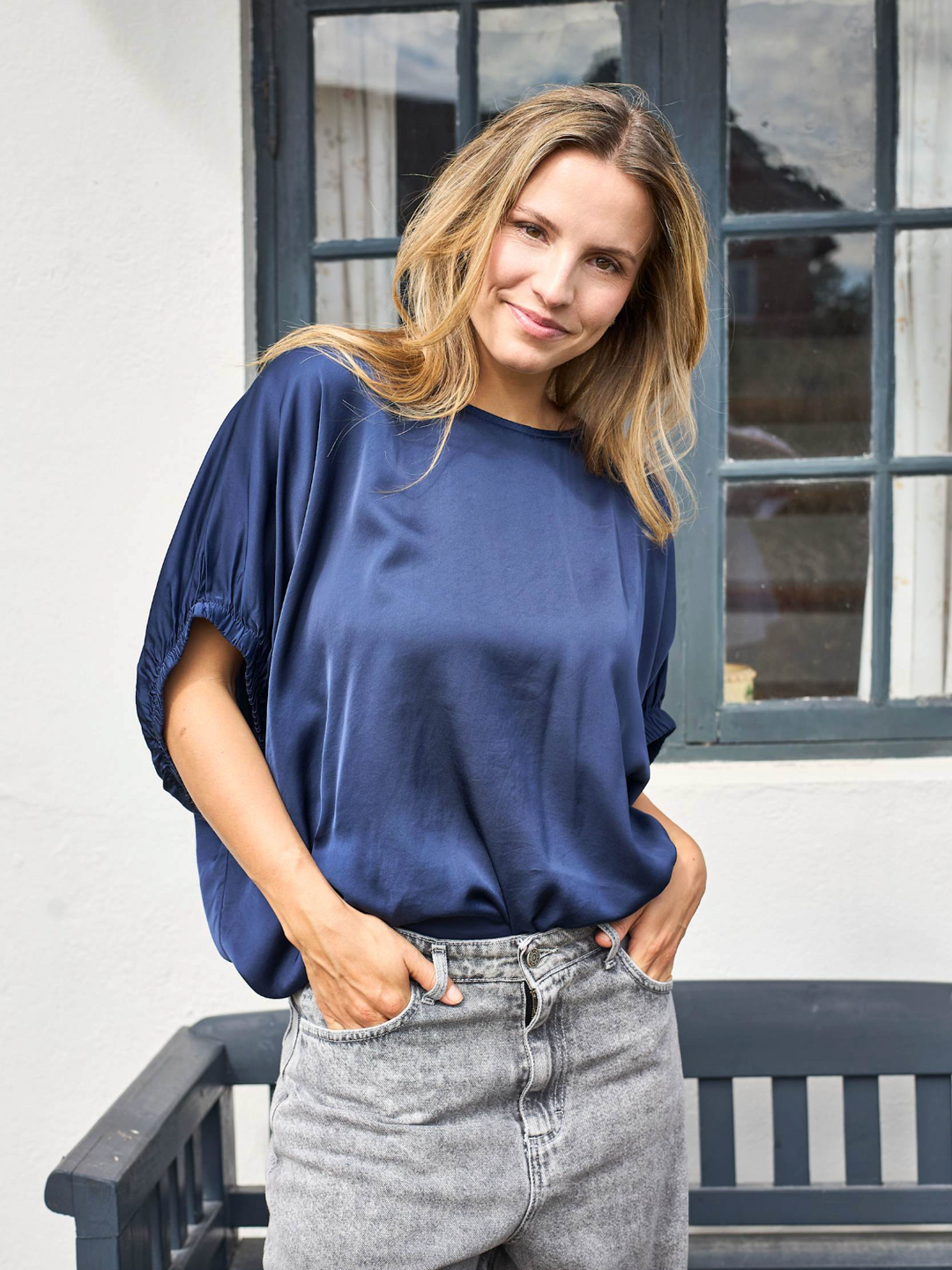 Black Colour - BCMABEL Bluse - Mørk Blå