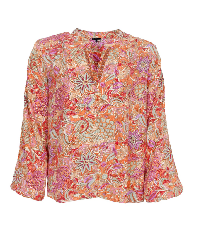 Black Colour - BCLUNA BLUSE - Pacifique oransje