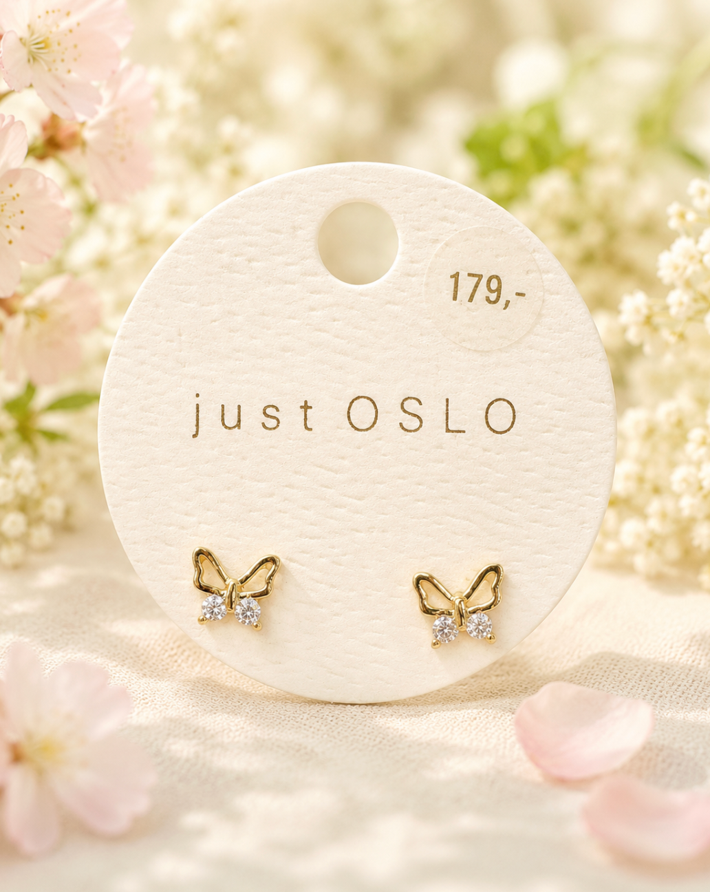 A&C - Nordic Jewellery Design - Øredobber sommerfugl