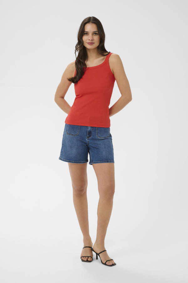 Kaffe Clothing - KAcarna tank top - Rød