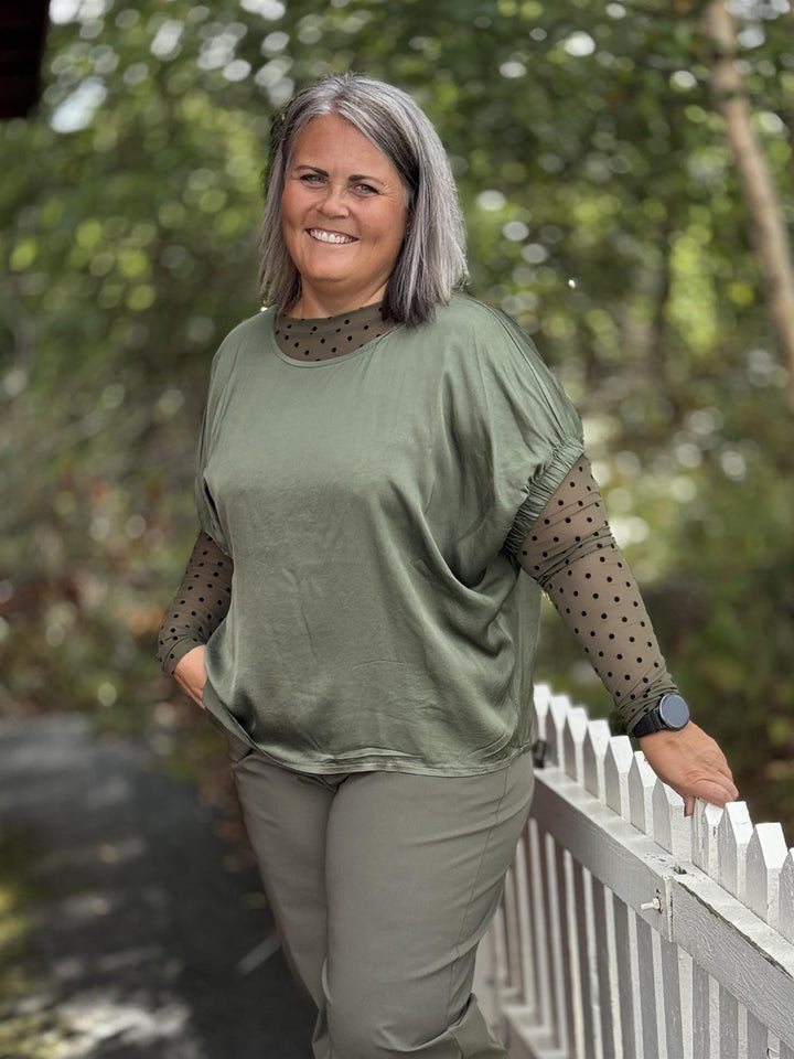 Black Colour - BCMABEL Bluse - Army