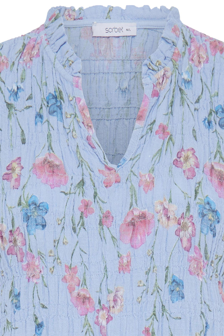 Sorbet - SBALEXA Lang blomsterkjole