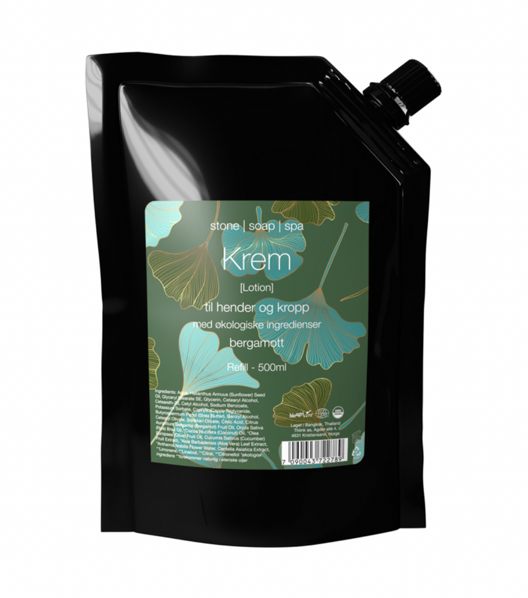 Stone Soap Spa - Krem - Bergamott - Refill - 500ml