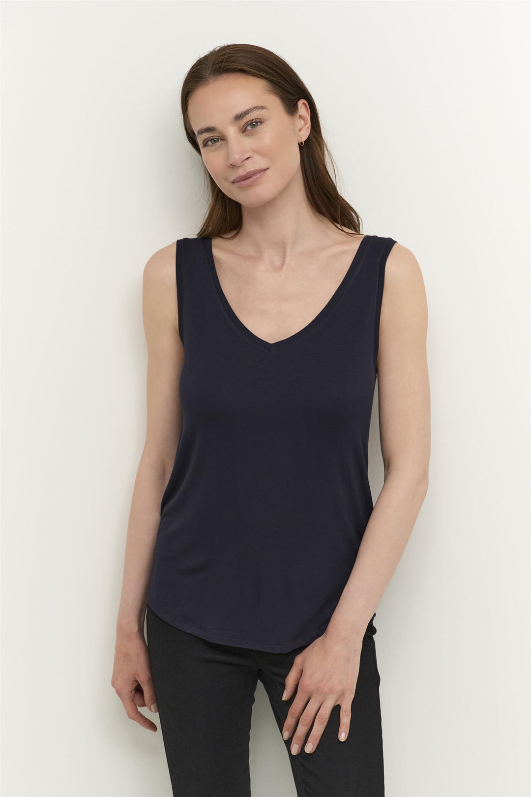 Culture - CUPoppy Singlet V/O Hals (CUfilippa)