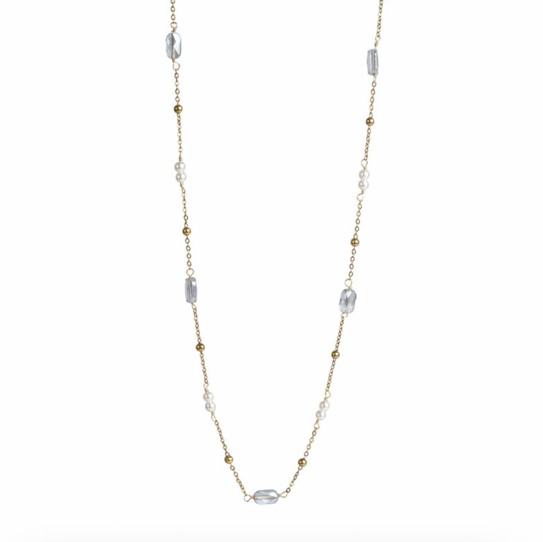 A&C - Nordic Jewellery Design - Kort kjede, Blue Sky, Tone Damli